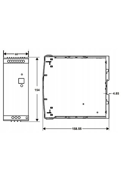 NO BRAND Sursă de alimentare pentru șină DIN rps480-24 (480W; 24V; 20A) Selec