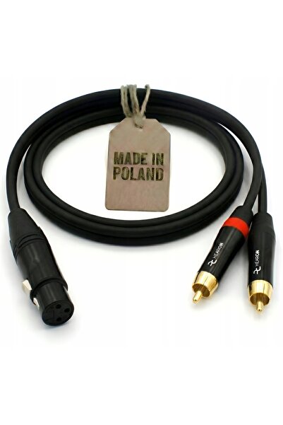 NO BRAND HEARON Pro Cablu audio 2x RCA Cinch la XLR Mamă 1m OFC Scurt