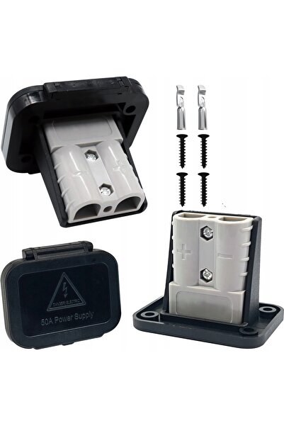 NO BRAND Conector tip priză cub pentru panou, tip Anderson, panou solar, camp...