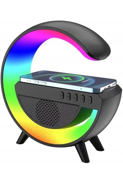 PrzydaSie.pl Lumină LED pentru gaming, difuzor, RGB, încărcător prin inducție...
