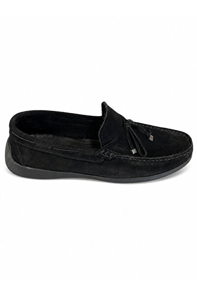 QUINN Genuine Leather Suede Leofer Shoes