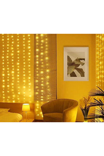 ecolight Perdea luminoasă LED 3x1m, Luminițe magice de Crăciun, Alb cald, pen...