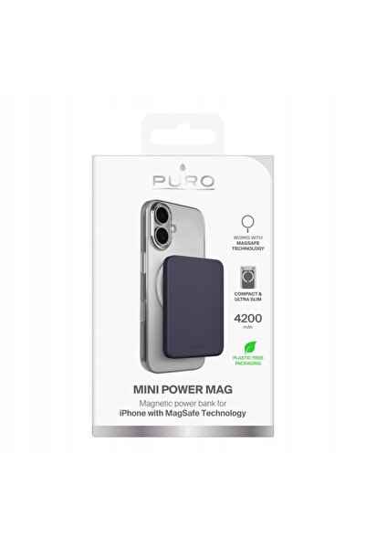 NO BRAND POWERBANK PURO 4200MAH ULTRA-SUBȚIUNE PENTRU MAGSAFE IPHONE USB-C CA...
