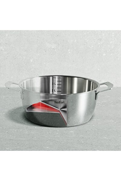 TEFAL Oală cu capac Emotion+ Gourmet 24cm 4,4l E3394655 oțel pentru inducție