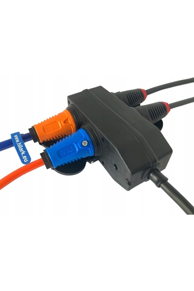 NO BRAND Cablu prelungitor H07BQ-F 3x2,5mm² 40m cu priză multiplă