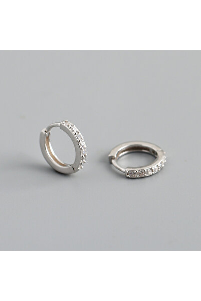 Choice white color 925 Sterling Silver Earrings Zircon circle Flower for Wome...