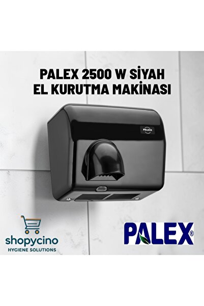 Palex SHOPYCİNO SENSÖRLÜ EL & YÜZ KURUTMA CİHAZI ABS PLASTİK SİYAH 2500 W