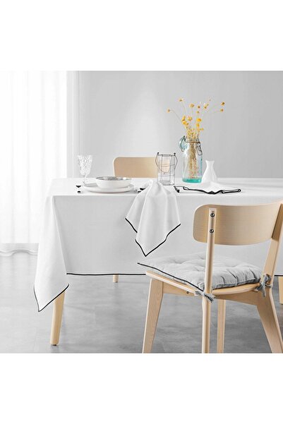 Douceur D'INTERIEUR Față de masă din bumbac albă 140x240 MISTRALINE