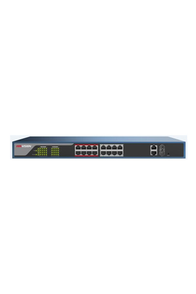 Hikvision Switch PoE 16 porturi PoE 2 porturi Uplink Administrat DS-3E1318P-EI