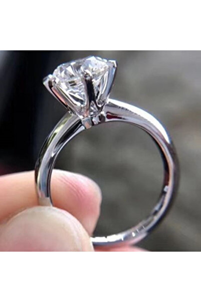choice2 6 1ct 925 Sterling Silver Simple Engagement Wedding Rings for Women F...