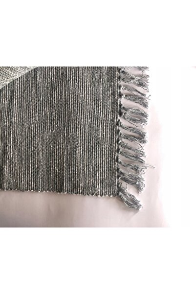 Gift Decor Covor cu design tip buclă, din bumbac, 180 x 120 cm, gri, pentru d...
