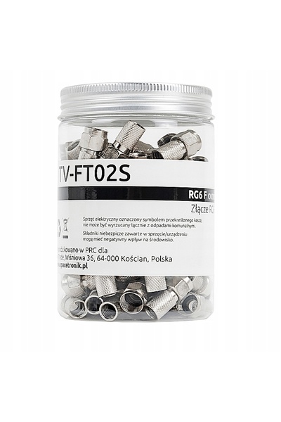 Spacetronik Conector F TV-FT02S 100 bucăți