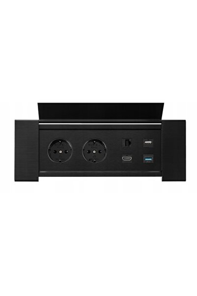 Spacetronik Hub LAN USB metalic de birou SPS-F26B