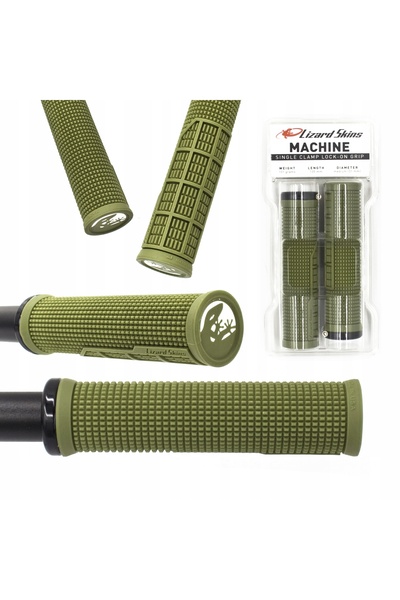 Lizard Skins Manșoane de bicicletă LOCK-ON 135mm verzi