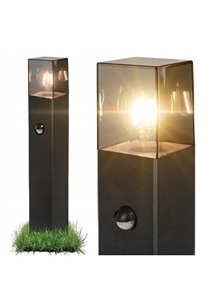 NO BRAND Lampă LED de grădină pe stâlp, 60cm, de exterior, E27 + senzor de mi...