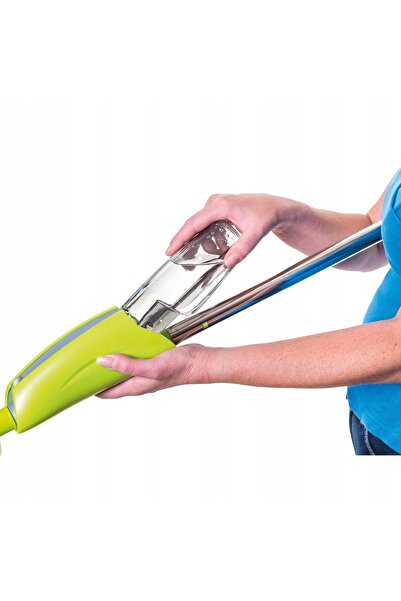 Greenbluespice Mop plat cu pulverizator din microfibră, 2 rezerve