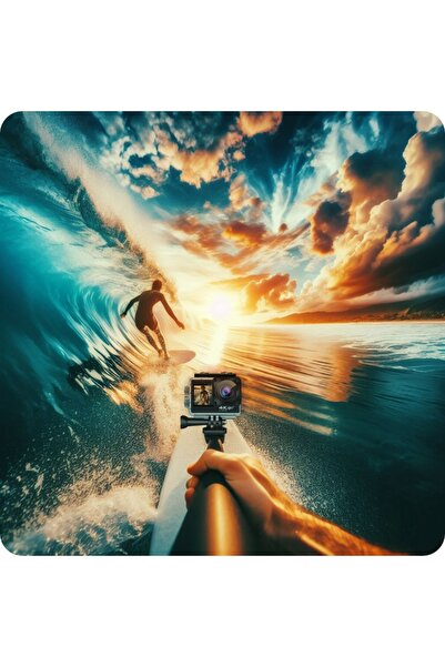 NO BRAND CAMERĂ SPORT 4K 60 FPS UHD GOMEDIA V-35 WI-FI + MONOPOD ACCESORII SE...