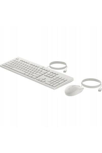 HP Set cu cablu pentru tastatură și mouse 225 G2, alb (AW5S6AA)