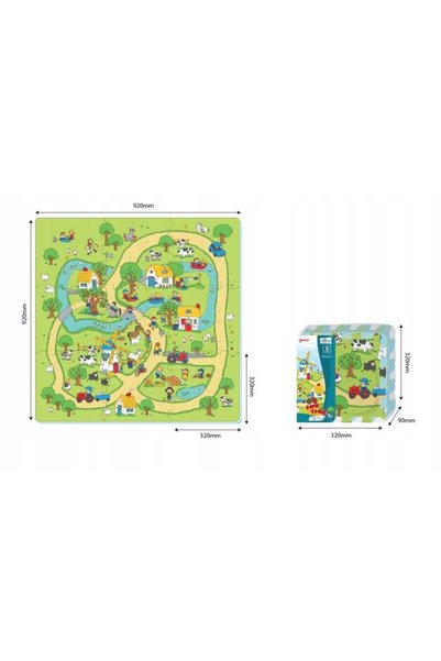 Ramiz Puzzle din spumă "Viața în sat" 9 piese
