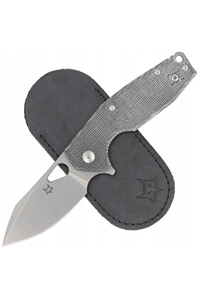 Fox Yaru Black Micarta, Cuțit pliabil M398 cu finisaj acid stonewashed de Jes...