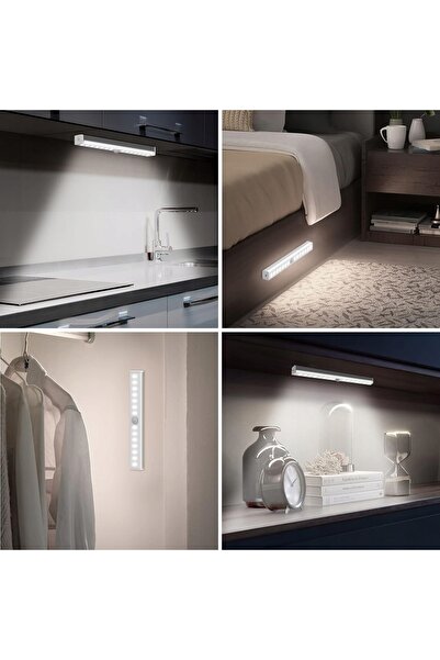 Interlook 10x Lumină LED pentru dulap, șifonier, dormitor, dulap de depozitar...
