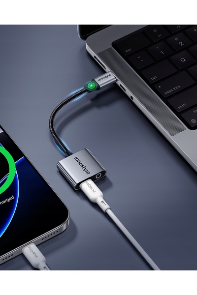 NO BRAND INNOSTYLE ADAPTOR USB-C LA MINI JACK 3,5 CABLU CONVERTOR AUX PENTRU ...