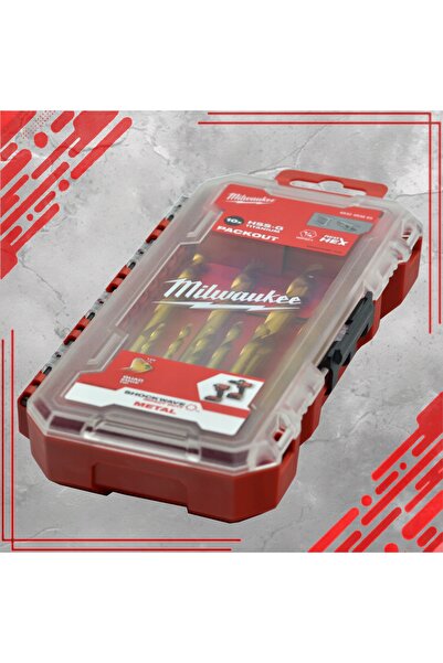 Milwaukee SWave HSS-G Tin 3-10mm 10 bucăți Set de burghie pentru metal