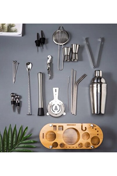 Anytech Set profesional de ustensile de bar 23 în 1 pentru cocktailuri