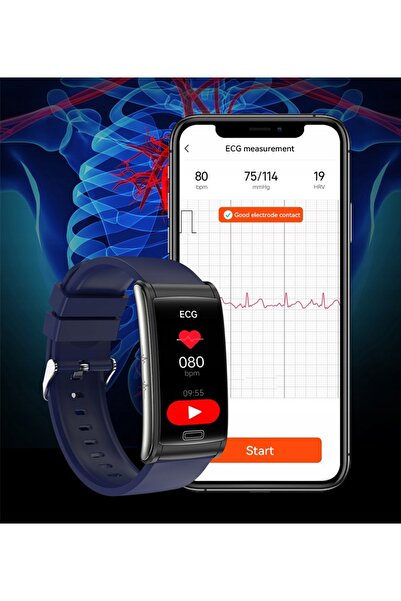 NO BRAND CEAS-BRĂȚARĂ KARDIOWATCH ANALIZĂ BMI EKG SÂNGE GLUCOMETRU TENSIONOME...