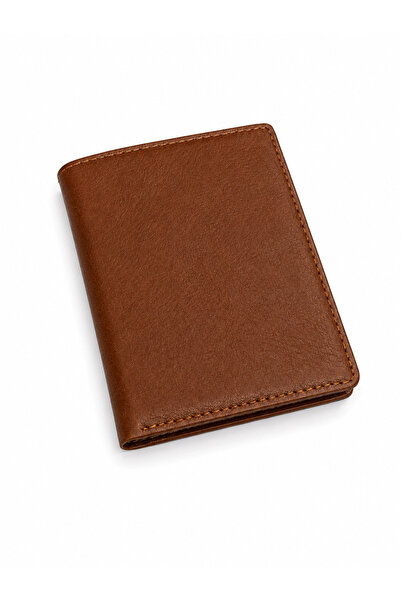 MASSARELLI Genuine Leather Vertical Tan Color Men's Wallet with Gift Box Mcz3040