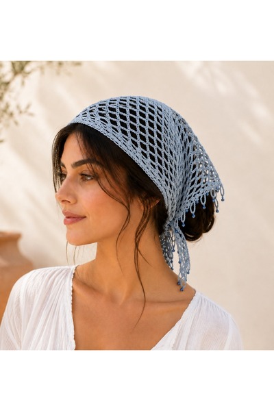 Bohem Stil El Yapımı File Bandana