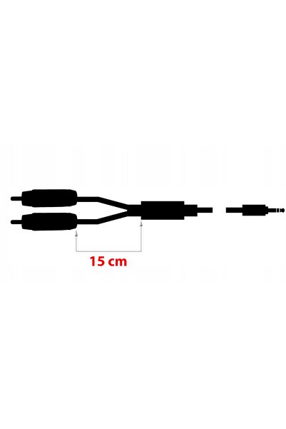 NO BRAND KLOTZ CABLU 2RCA MINI JACK 3,5MM AUX HQ OFC 14m