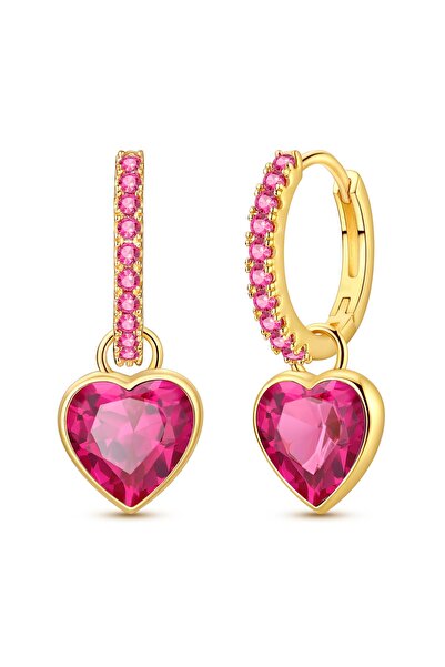 Choice14 KTE593 925 Silver Earring Gold Series Hoop Earring For Woman Snake H...