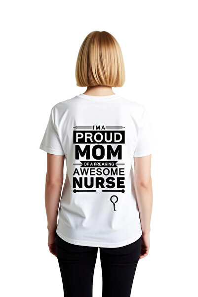 PayBuy Women's Nurse Mom Printed Short Sleeve T-Shirt Proud Career Themed Rel...