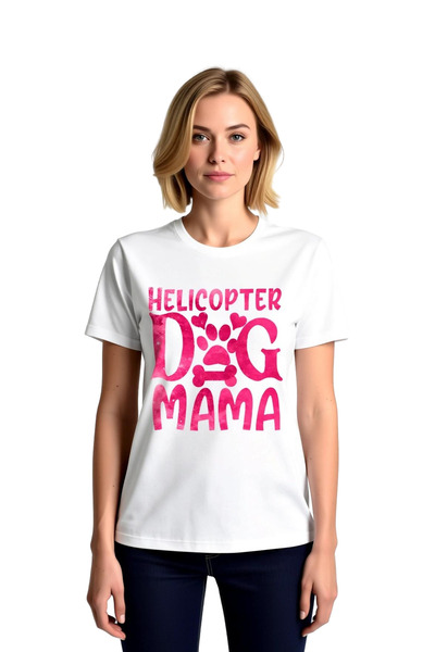 PayBuy Women's Dog Mama Lover Printed Short Sleeve Round Neck Cotton Comforta...