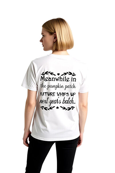 PayBuy Women's Autumn Themed Printed T-Shirt Pumpkin Garden Nature Message Re...