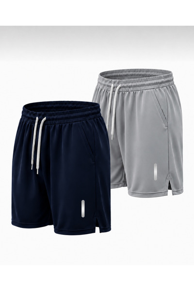 Karatopak 2-Pack Breathable Fabric Fitness Tennis Sports Shorts