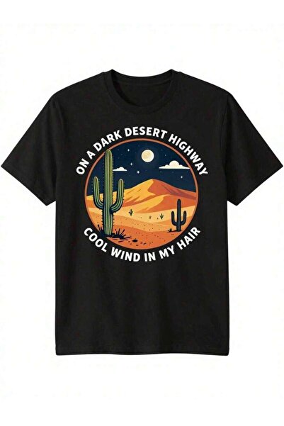 NOURAM Women's Oversized T-Shirt 0XL-5XL Desert Sky Cactus Print Round Neck S...