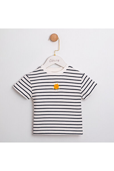 Coolimino Baby Boy Striped Sun Embroidered Body Suit
