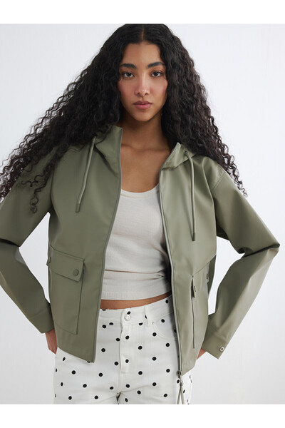 LC Waikiki Hooded Oversize Women's Raincoat