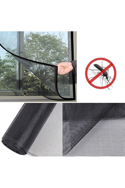 OEM Plasă de țânțari pentru ferestre - Negru - 130x150 cm
