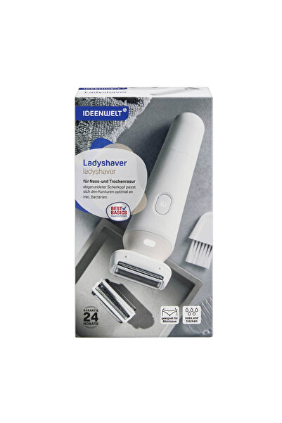 İdeen Welt Ideenwelt Ladyshaver Epilasyon Tıraş Cihazı Islak ve Kuru, 1 Adet