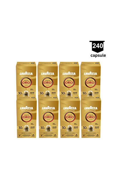 LavAzza 240 capsule aluminium Qualita Oro, 30 x 8, Compatibil Nespresso