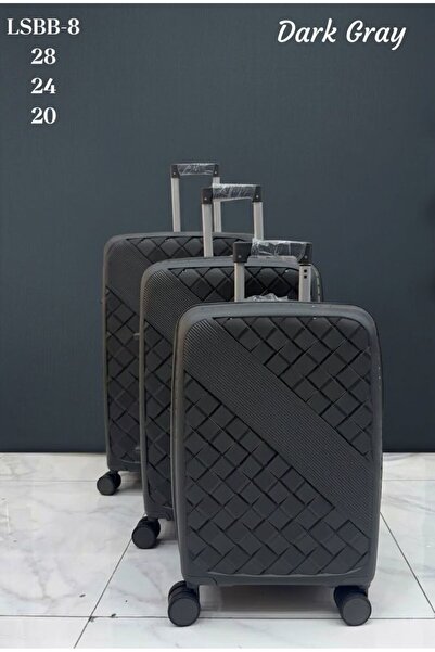 Generic 3-Piece Hardside Lightweight PP Luggage Set with 360° Spinner Wheels