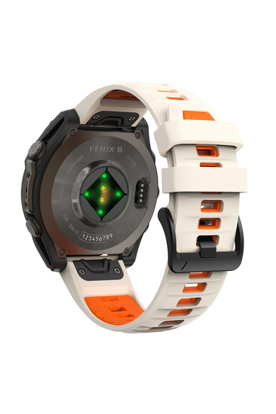 Choice1 QuickFit 26mm Starlight Orange 1:1 Fenix8 Watch Band For Fenix 8 Pro ...