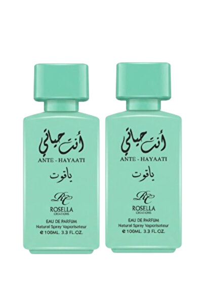 ROSELLA 2 Pieces Ante Hayaati Turquoise Perfume 100ML