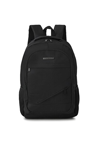 OEM Rucsac barbat multifunctional, Zagatto, Negru, Dimensiuni 32x47x22 cm, Im...