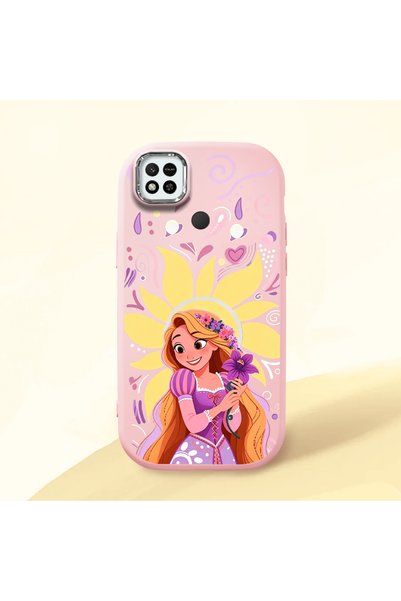 ucuc Redmi 9C/10A Compatible Shock-Absorbing Camera Protected Pink Silicone Case