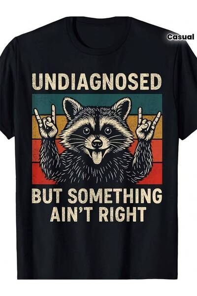 45 BPM Men'S Funny Graphic T-Shirt - "Undiagnosed But Something Ain't Right" ...
