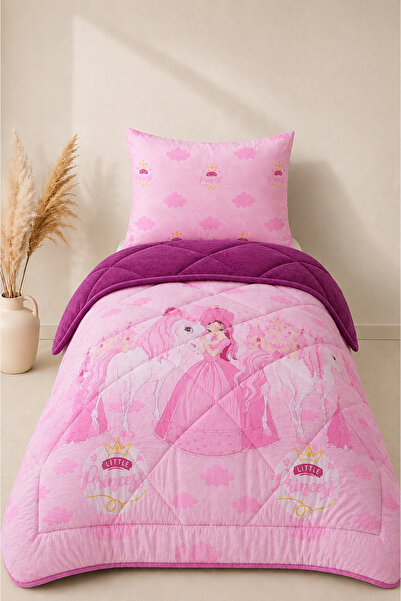 İlay home concept Single 4-Piece Wellsoft Fleece Fluffy Sleeping Set / Prince...